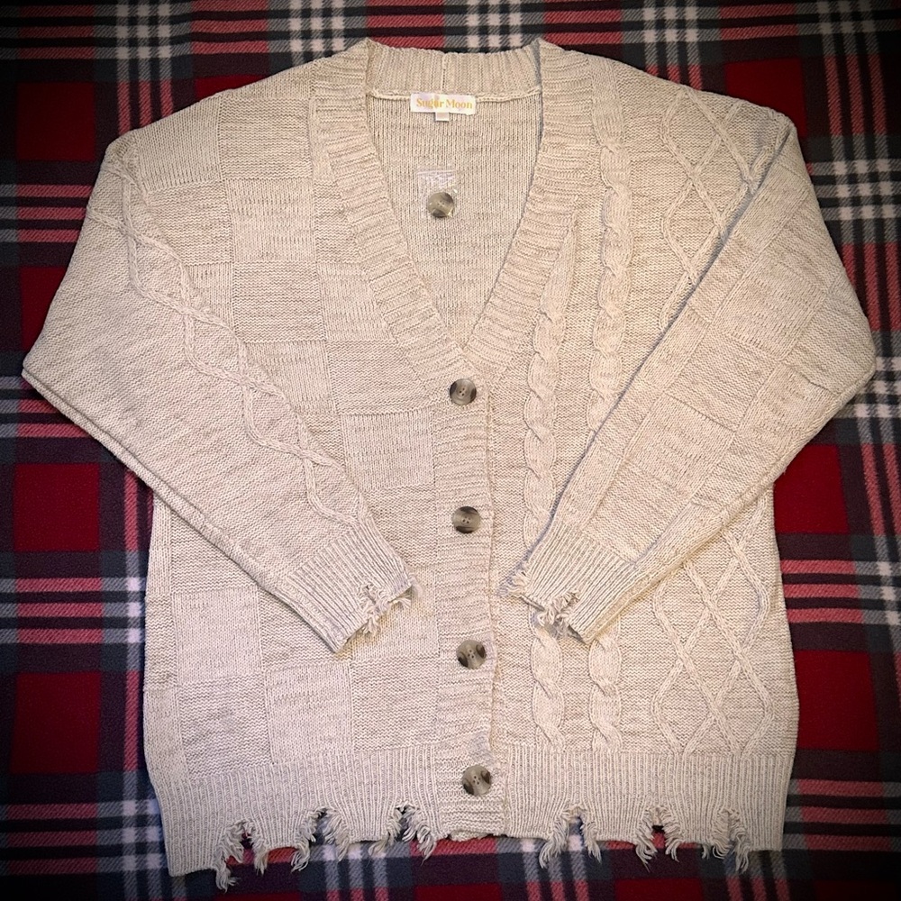 (#134) Sugar Moon 
Women’s Cardigan Sweater